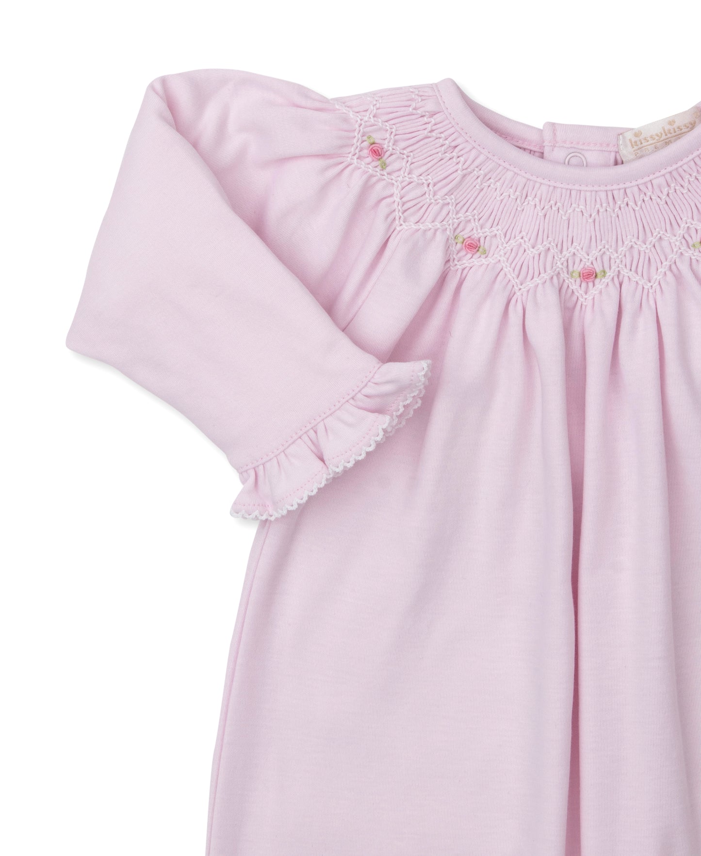 Gown w/Hand Smk, CLB Fall Bishop, Pink