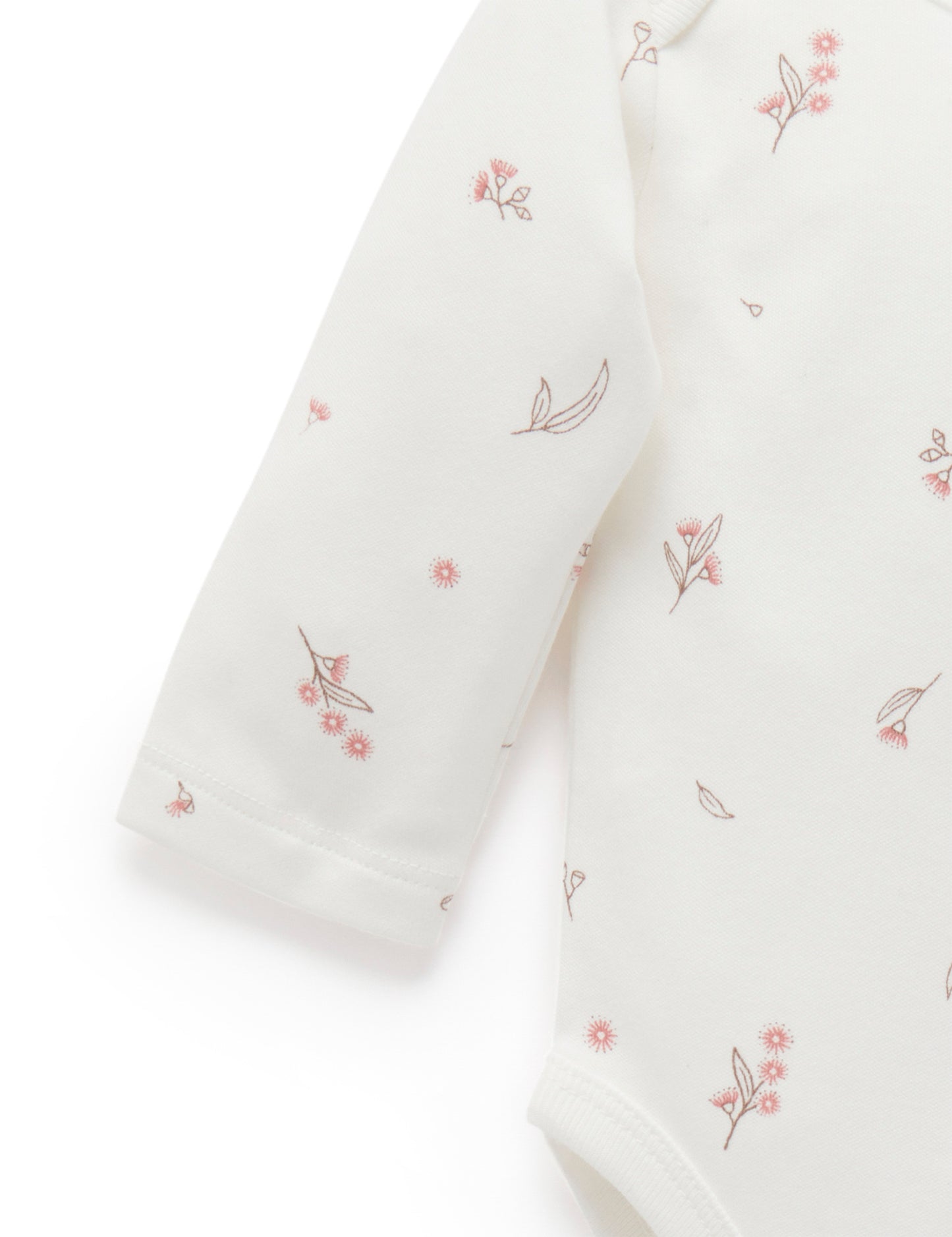 Easy Neck L/S Bodysuit, Vanilla Blossom