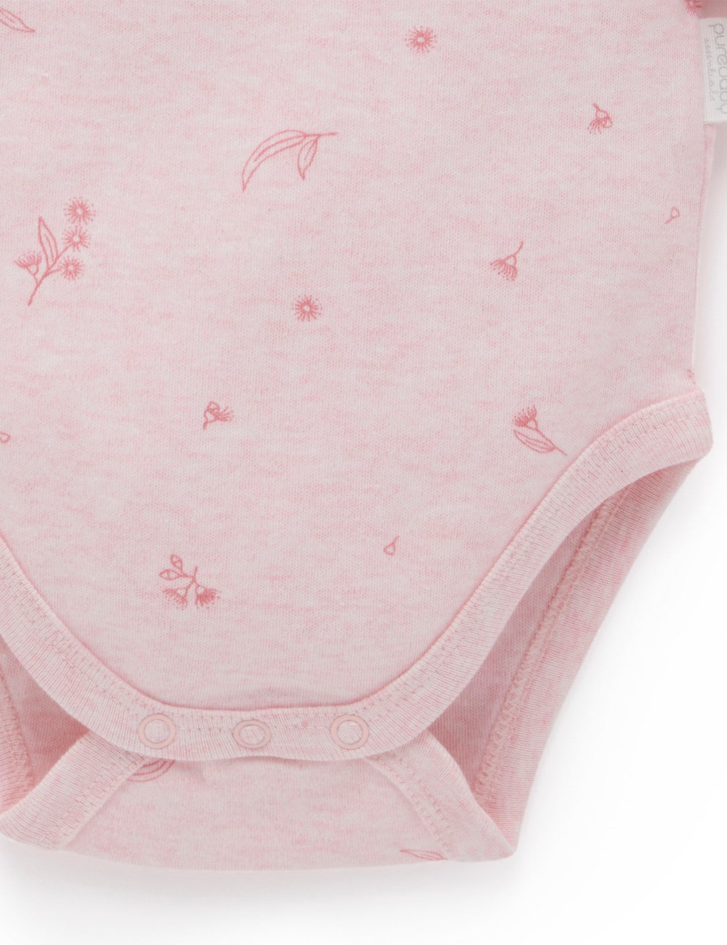 Easy Neck L/S Bodysuit, Pale Pink Blossom