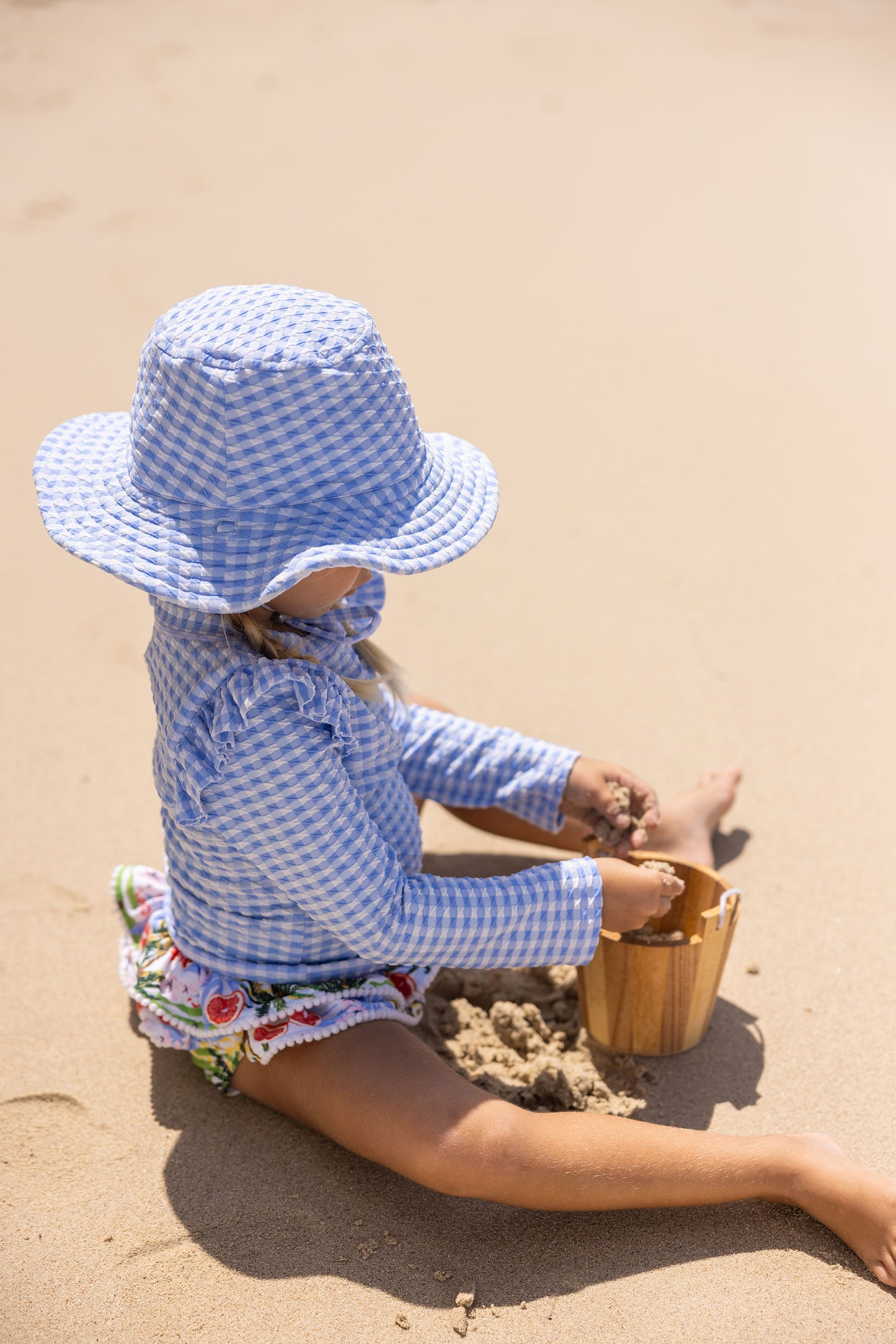 Rev. Bucket Hat, Seaside Gingham