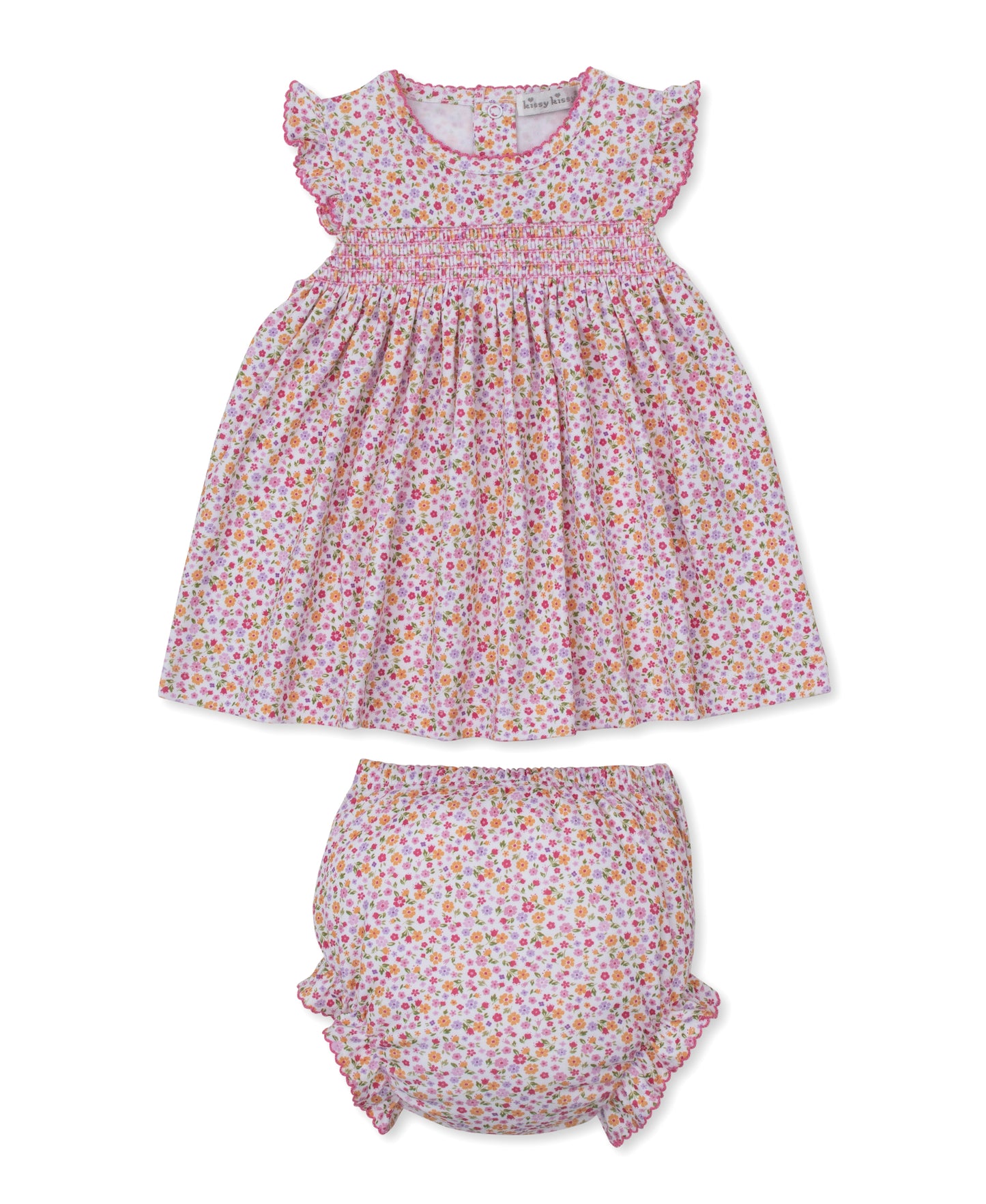 Smocked Dress Set, Blossoming Bows