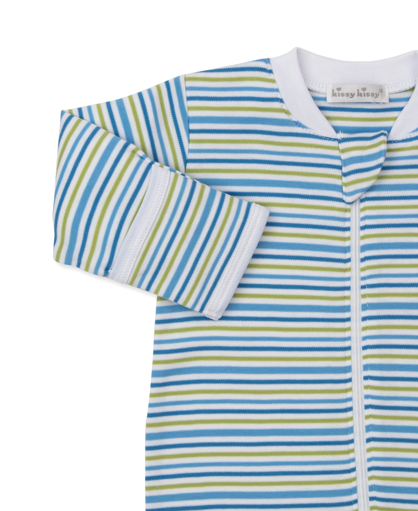 Striped Footie w/Zip, Dinosaur Delight