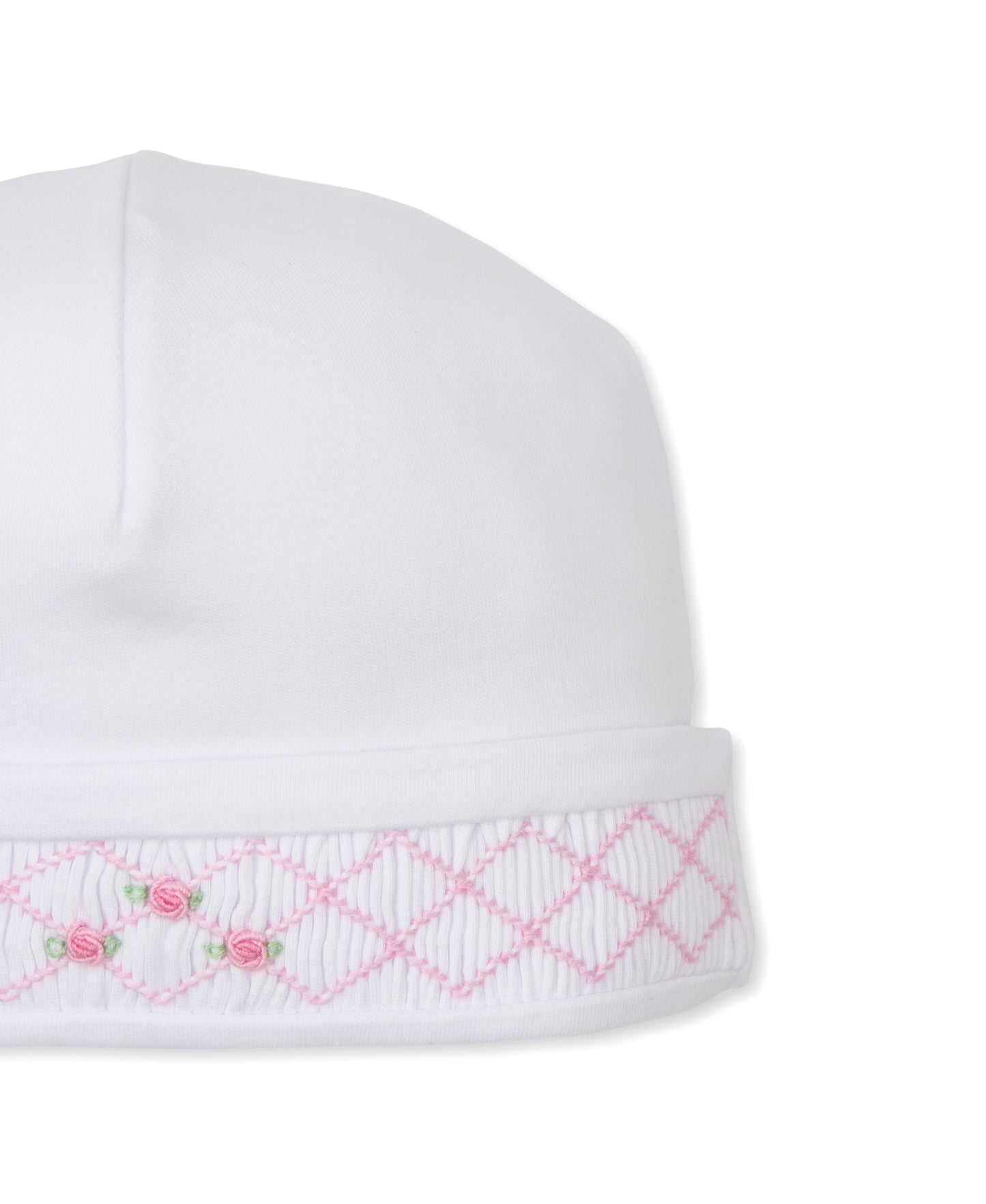 Hat w/Hand Smock, CLB Summer, White/Pink