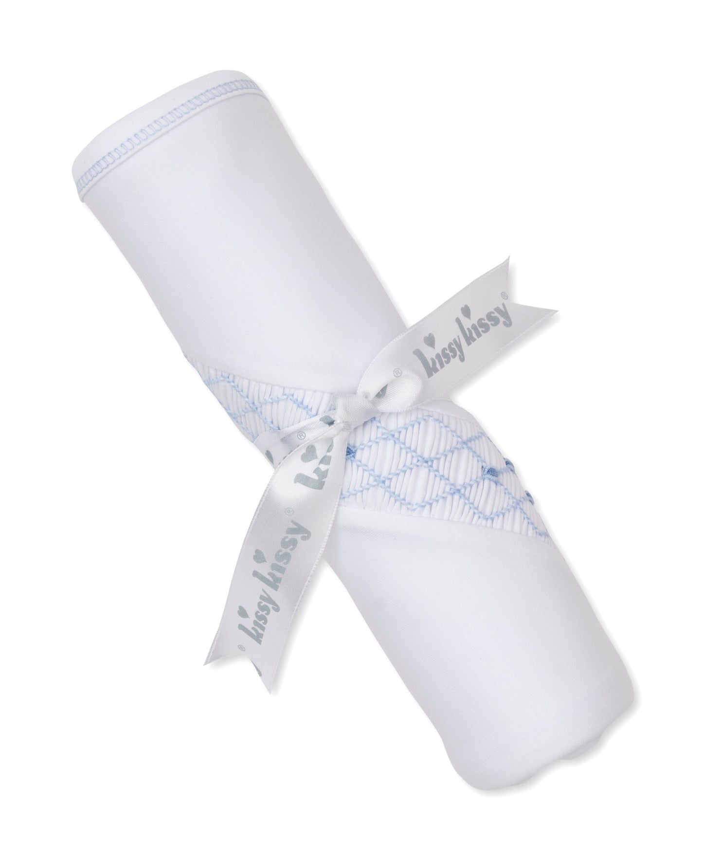 Blanket w/Hand Smock. CLB Summer, White/Blue