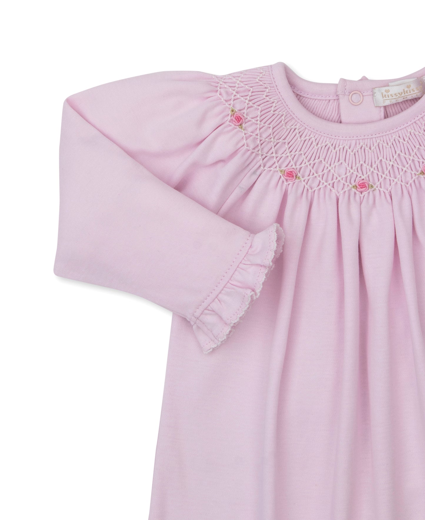 Gown w/Hand Smock, CLB Summer Bishop, Pink