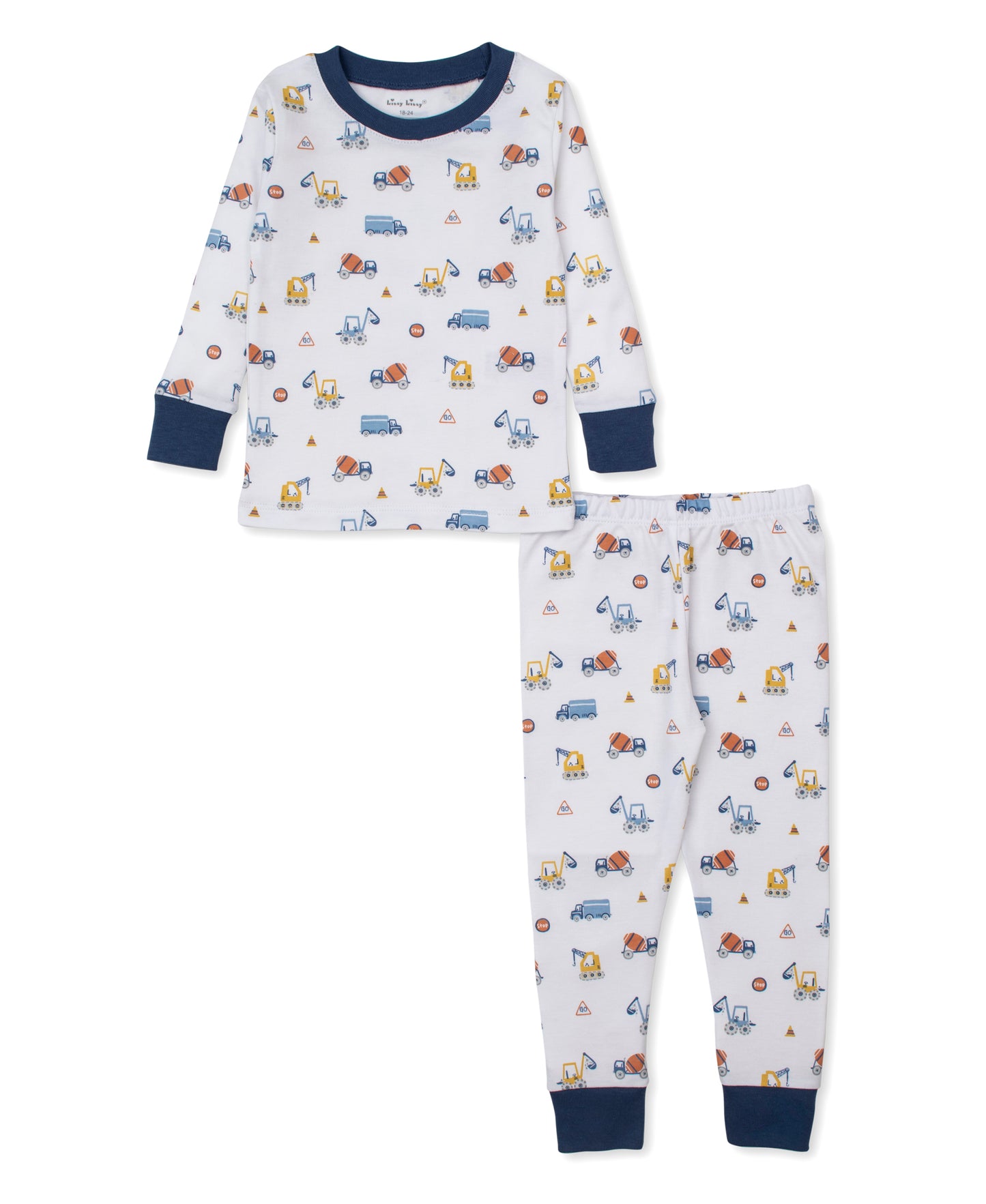 L/S Pajama Set, Construction Roadwork