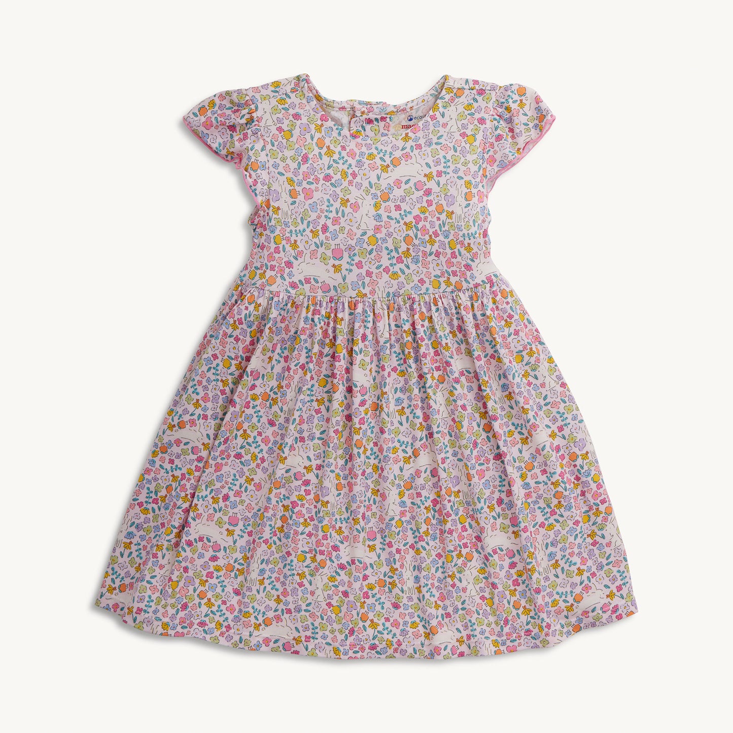 Flutter Sleeve Dress, Bunny Blossom