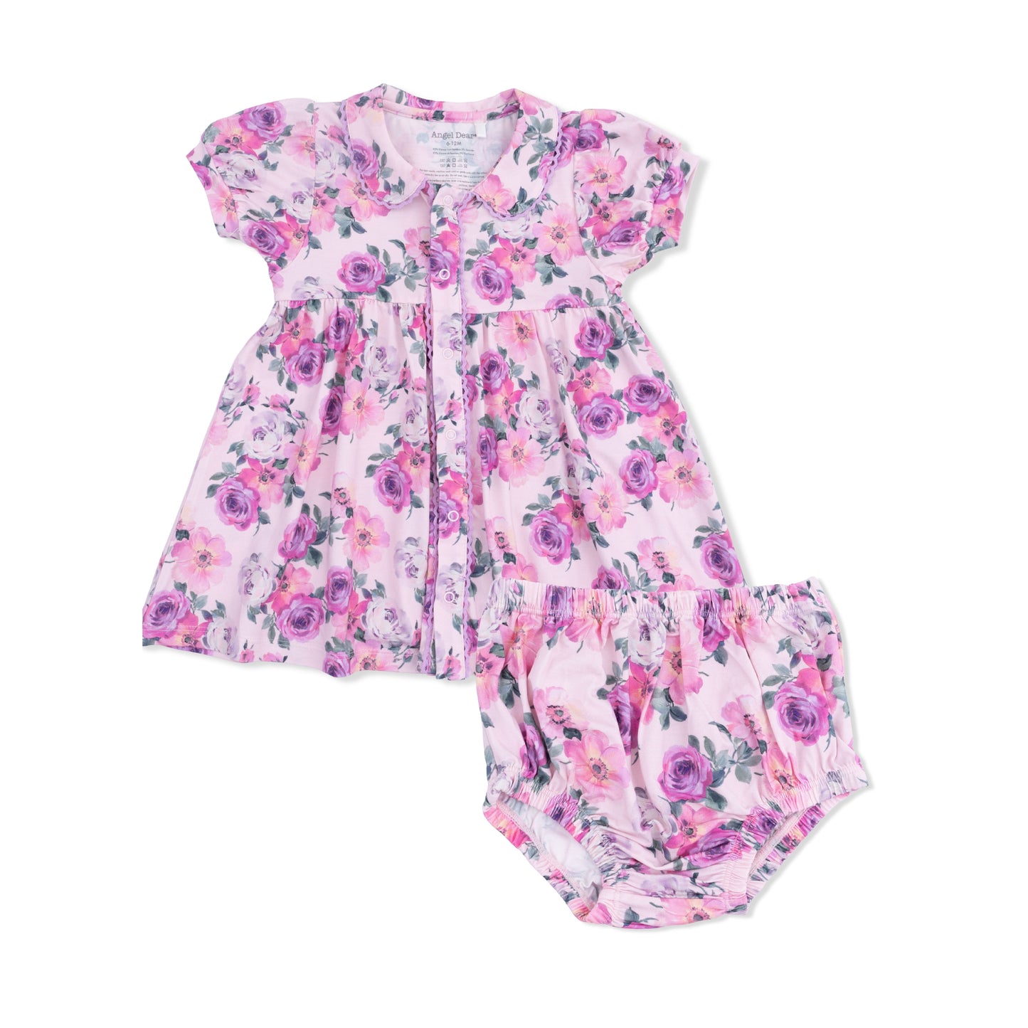 Betty Puff Sleeve Dress w/Bloomer, Rose Abundance