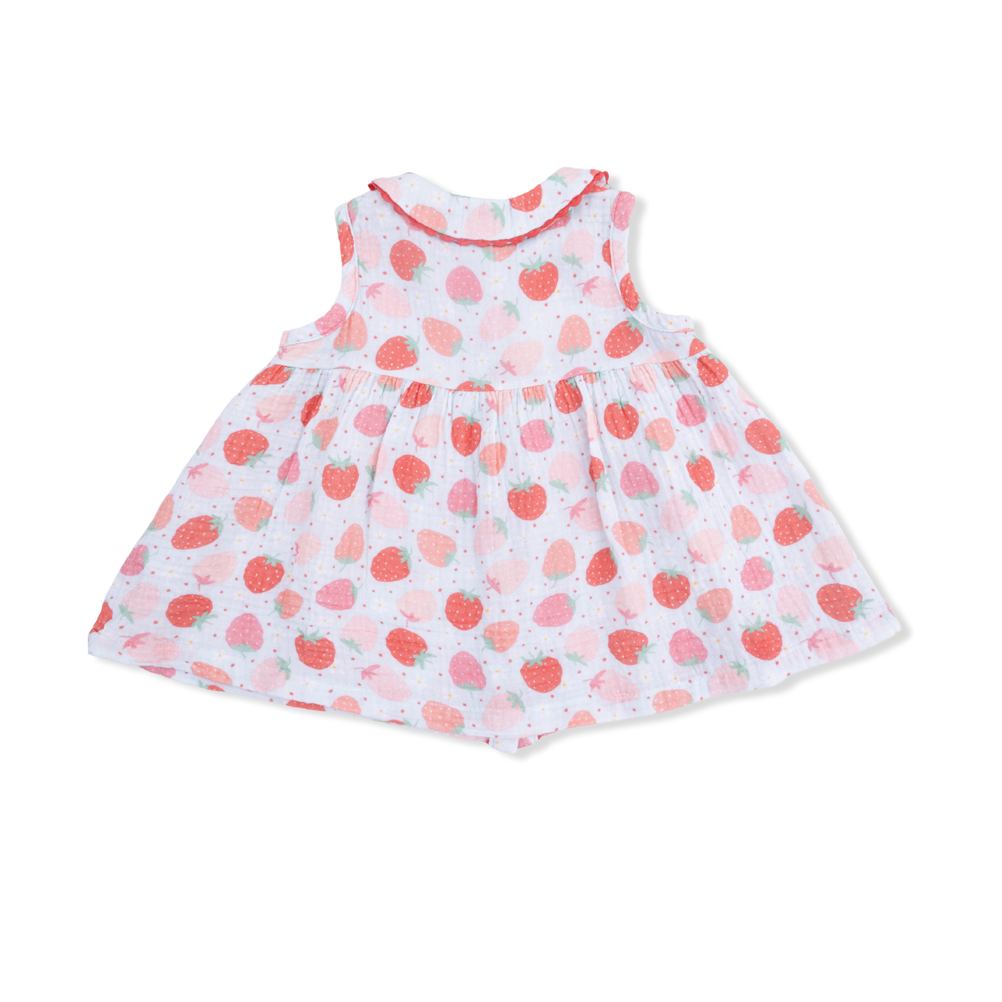 Sleeveless Jill Dress w/Bloomer, Strawberry Bliss