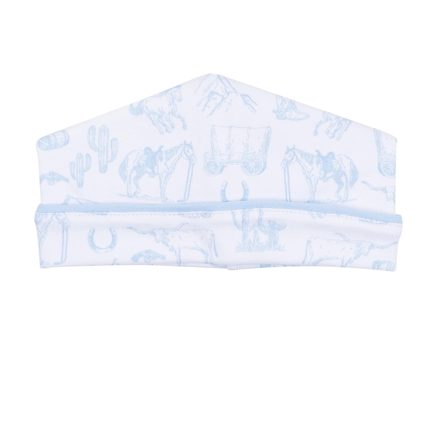 Hat, Wild West Toile, Light Blue