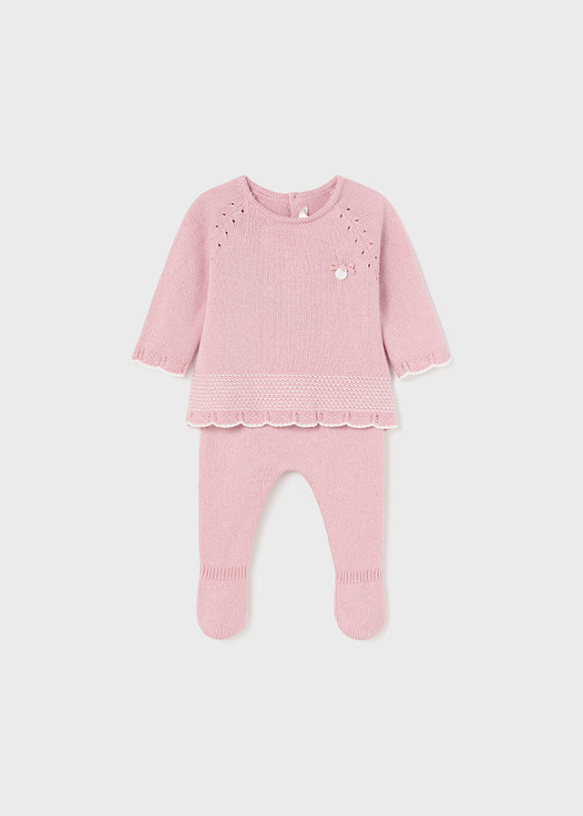 Knit Sweater Set, Rosette, 1504