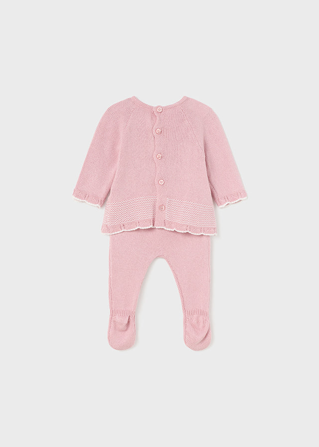 Knit Sweater Set, Rosette, 1504