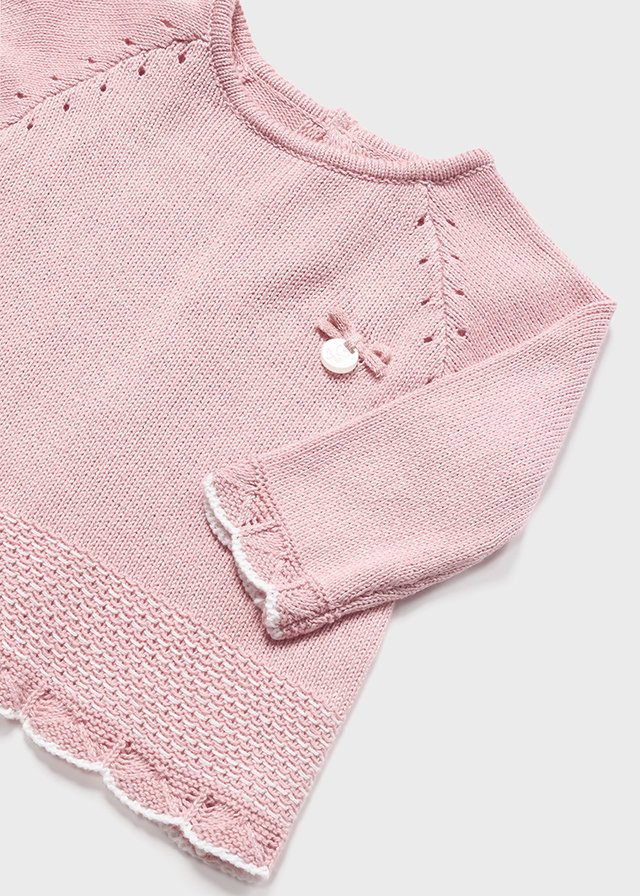 Knit Sweater Set, Rosette, 1504