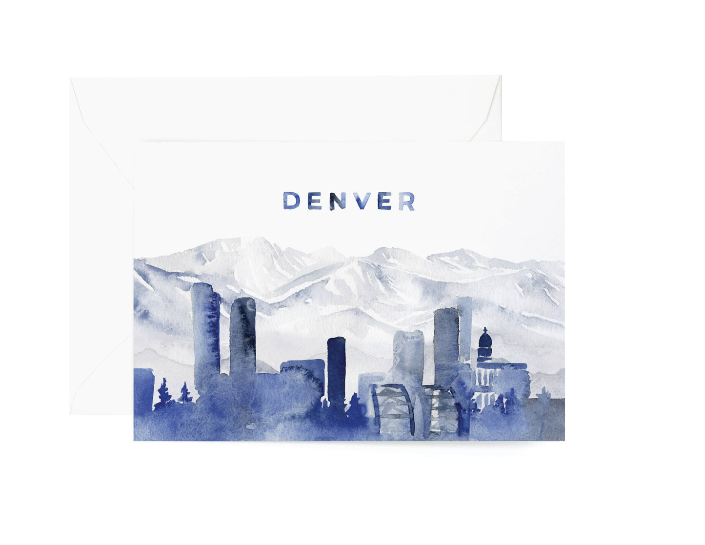 Denver Watercolor Skyline Box Set