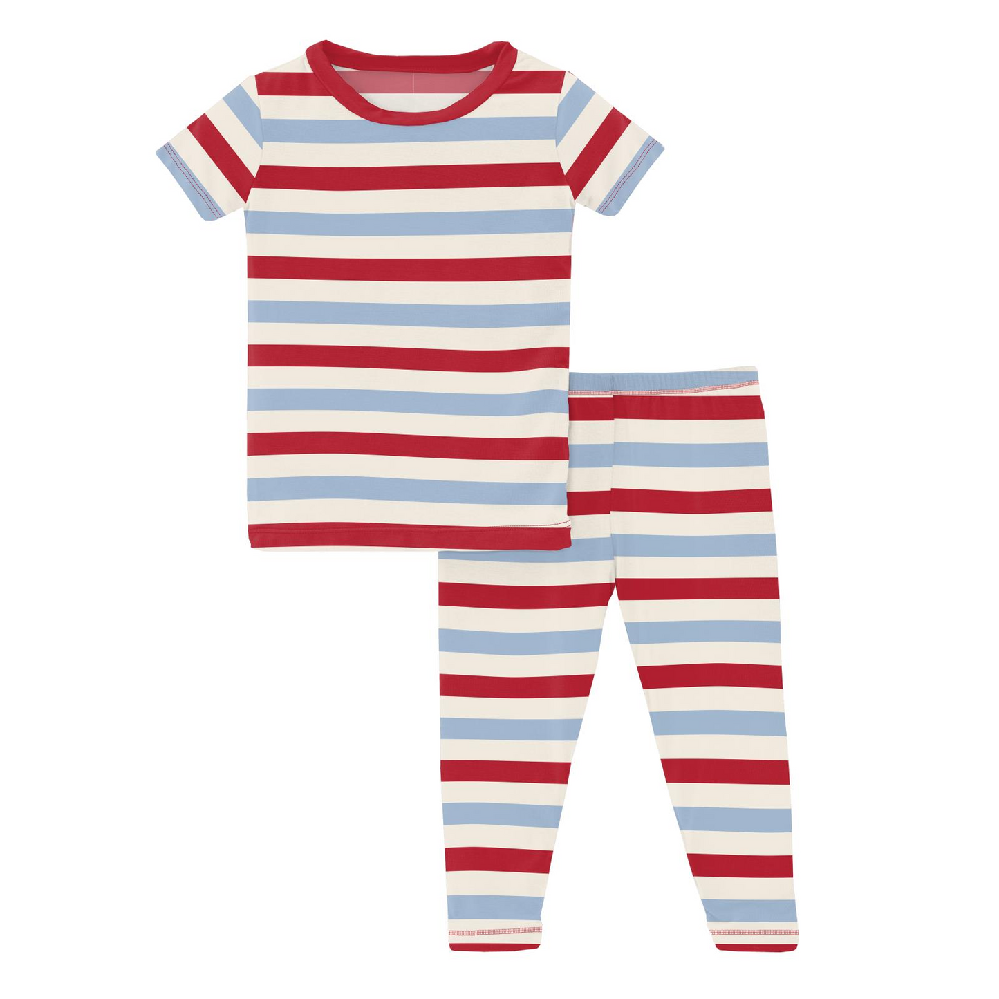 Pajama Set, S/S, Anniversary Balloon Stripe