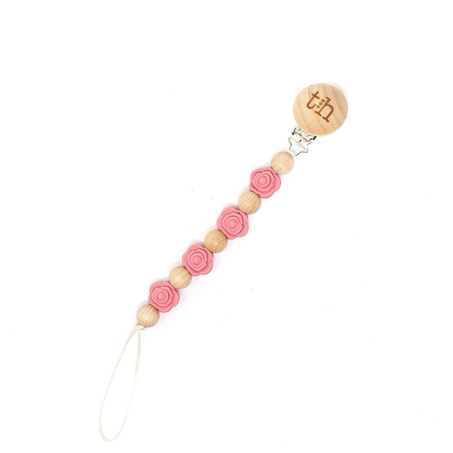 Grand Rosette Pacifier Clip