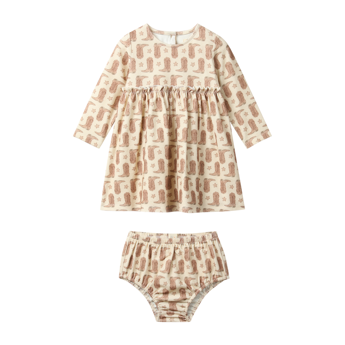 Aisha Dress, Western Boots