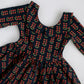 Collared Twirl Dress in Navy Floral