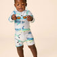 L/S Rash Guard Baby Swimsuit, Painted Shark