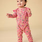 Ruffle Shoulder Baby Romper, Rabbit