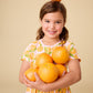 Short Sleeve Twirl Dress, Valencia Orange