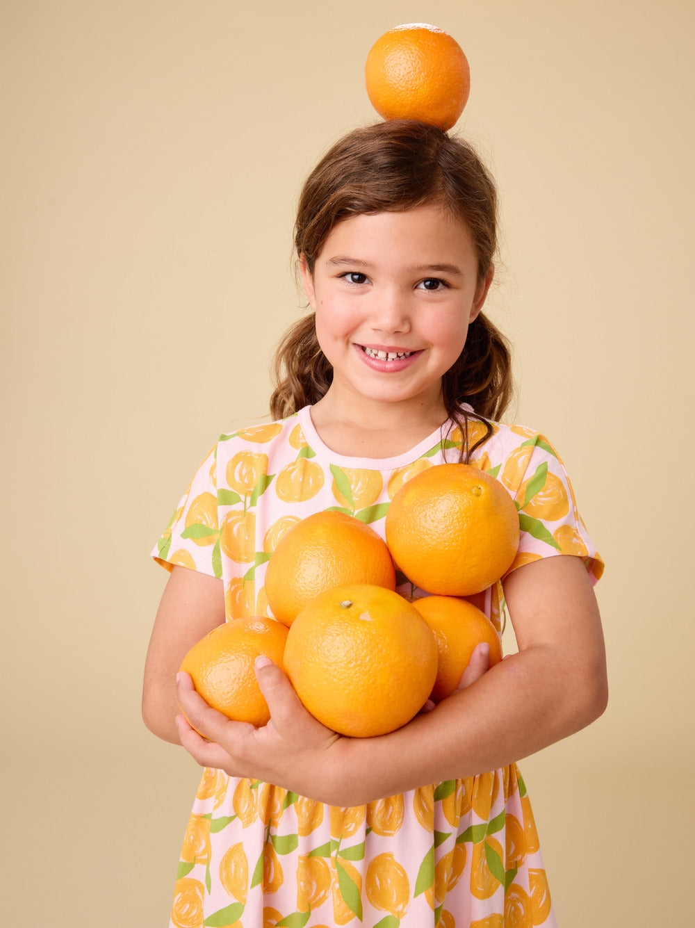 orange short sleeve dress Short Sleeve Twirl Dress, Valencia Orange