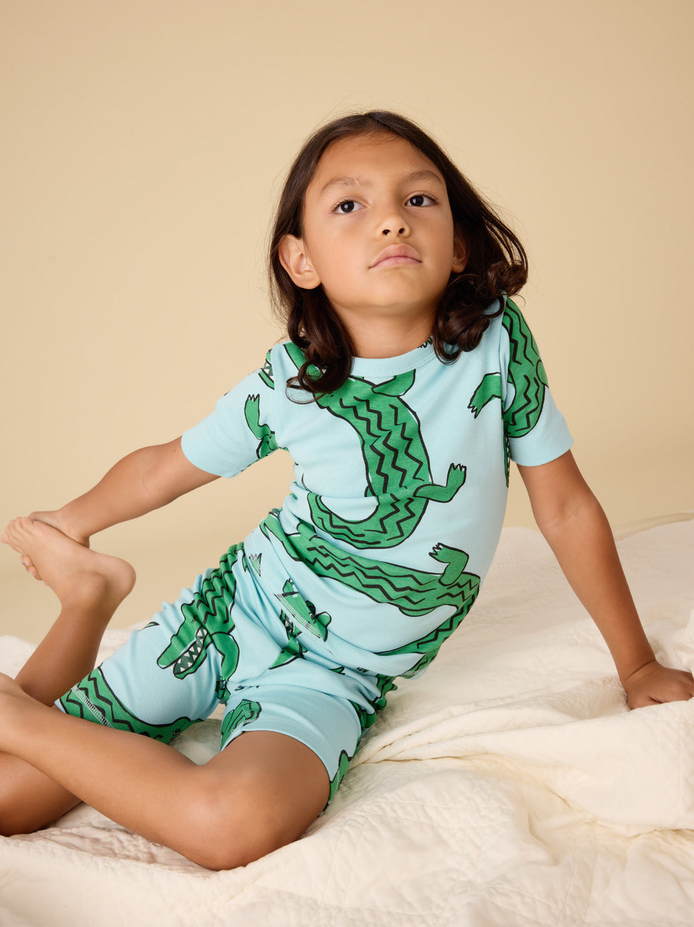 In Your Dreams Pajama Set, Zig Zag Crocodile