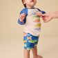 Rash Guard Swim Set, Chalk