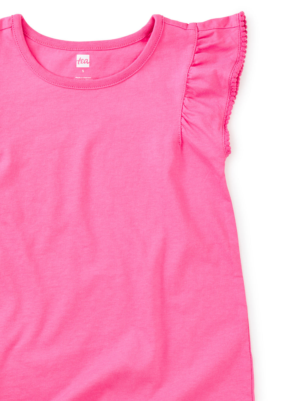 Pom Pom Flutter Top, Carousel Pink