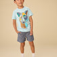 Double-Sided S/S Graphic Tee, Picasso Wolf