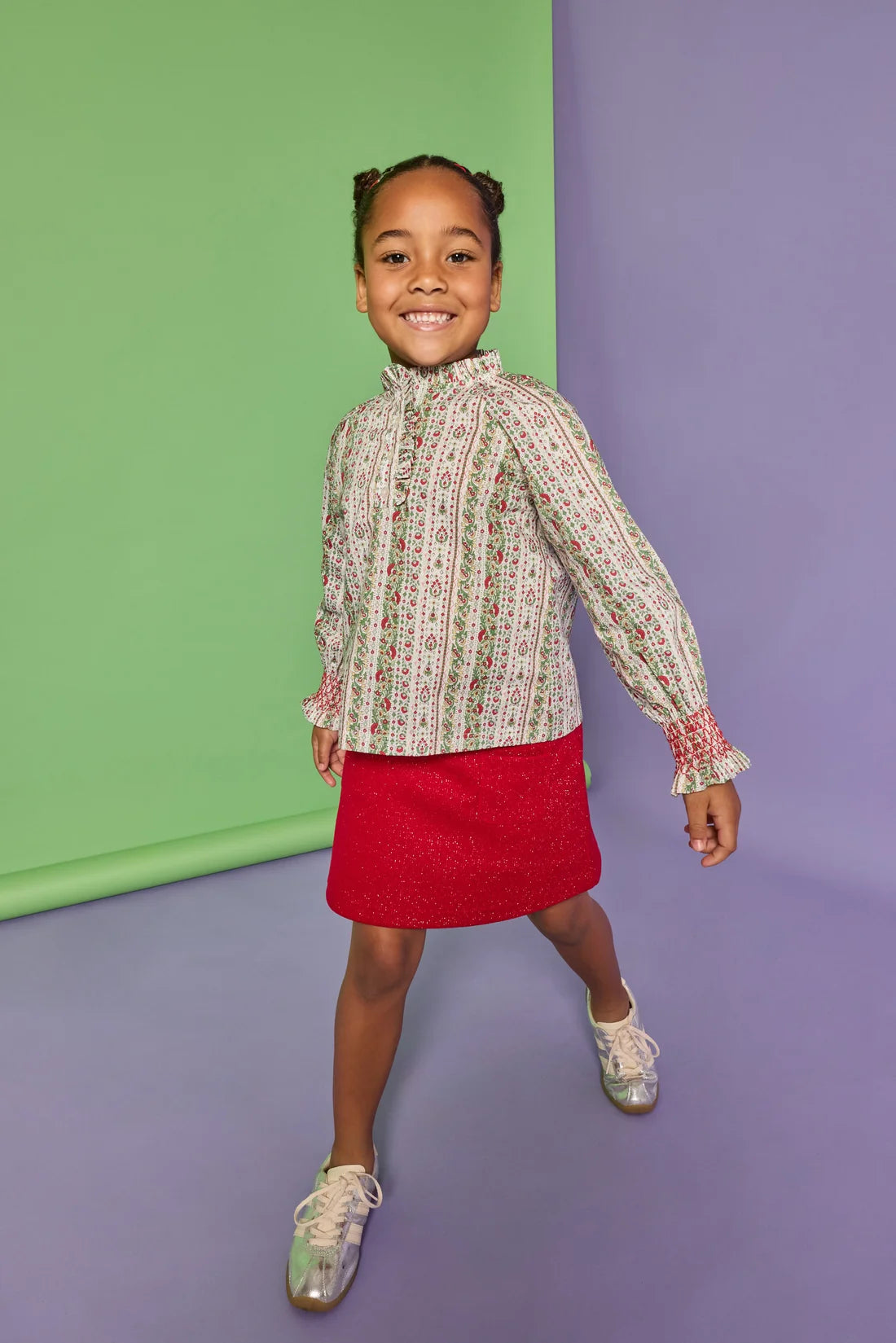Patch Pocket Skort, Crimson