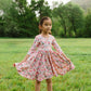 Emile Dress in Peach Bouquet