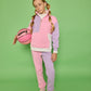 Colorblock Pullover - Pink & Lilac