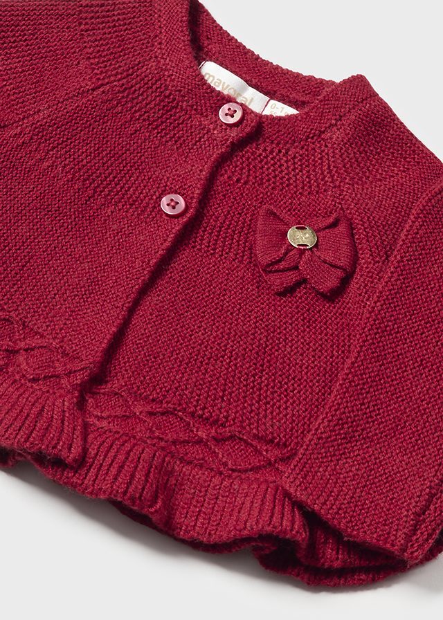 Knit Cardigan, Cherry, 2303