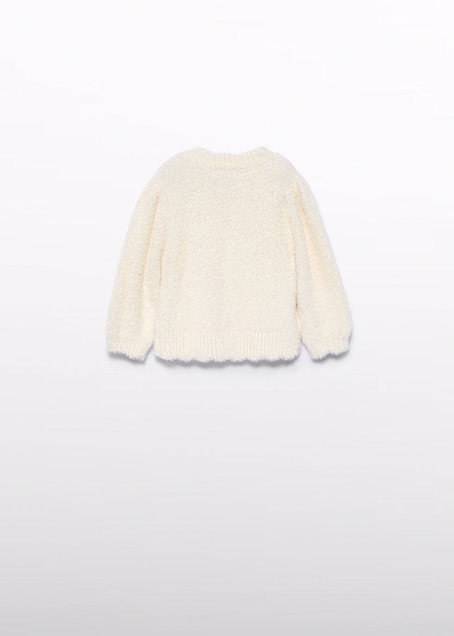 Fuzzy Sweater, Cream