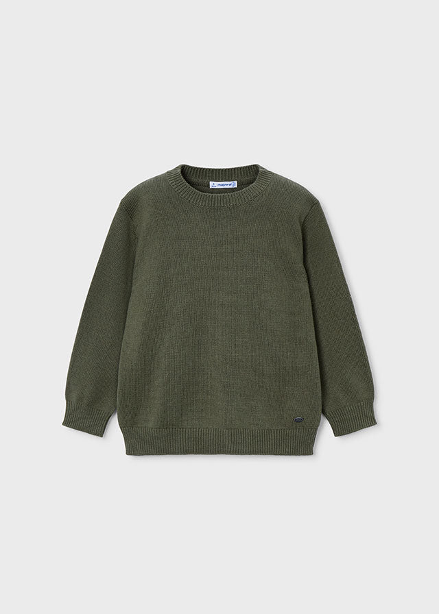 Crew Neck Sweater, Olive, 311
