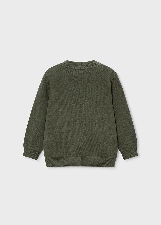 Crew Neck Sweater, Olive, 311