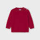 Crew Neck Sweater, Red, 351