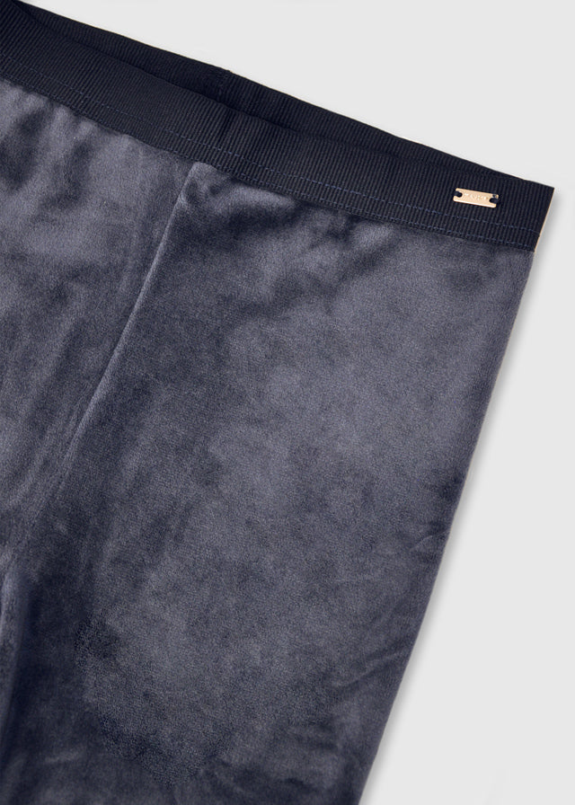 Velvet Leggings, Navy, 712