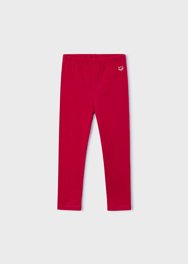 Solid Leggings, Red, 717