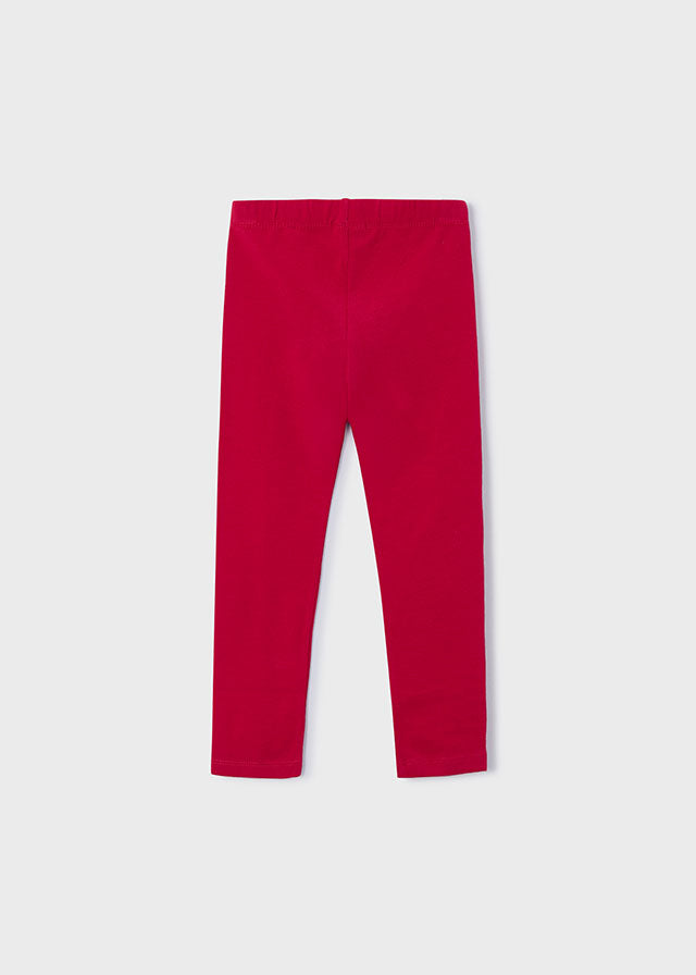 Solid Leggings, Red, 717