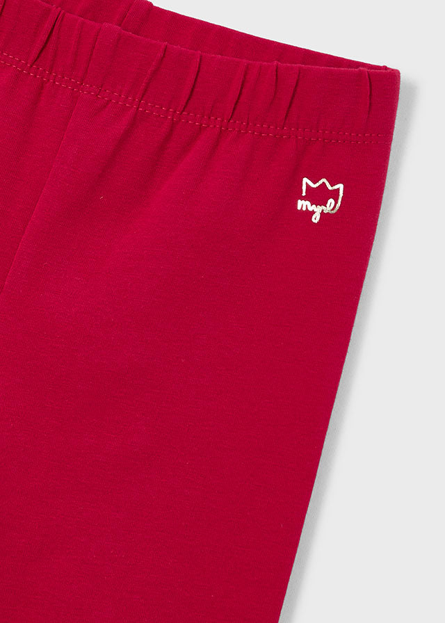 Solid Leggings, Red, 717