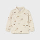 L/S Printed Polo, Horses, 2102