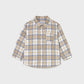 L/S Checked Shirt, Oatmeal, 2109