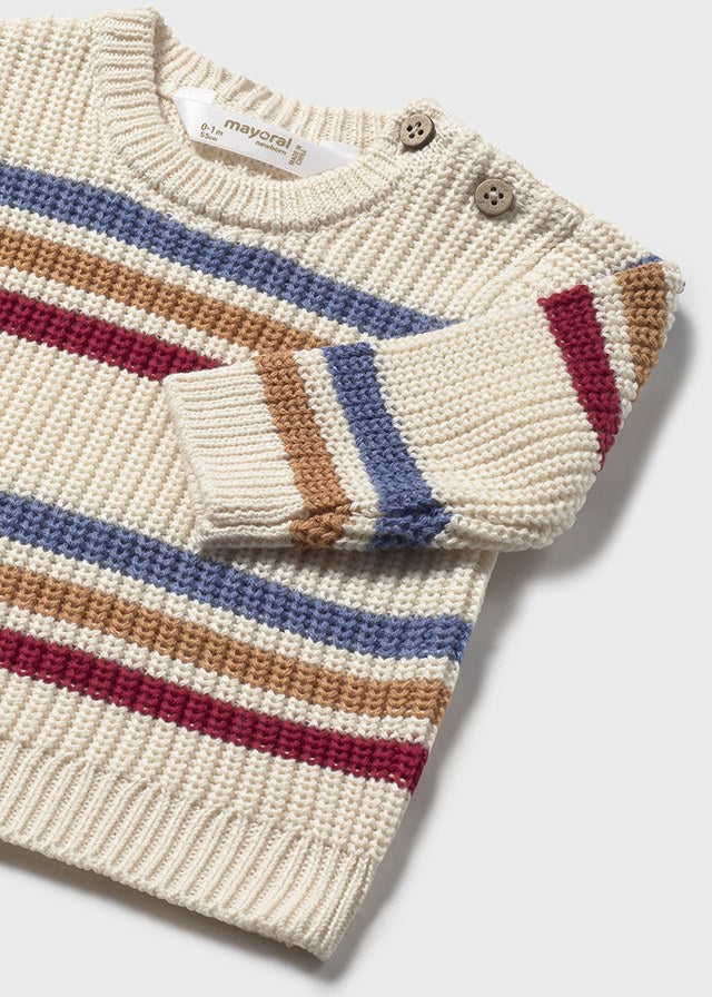 Striped Knit Sweater, 2335