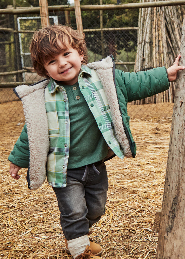 Reversible Fleece Jacket, Fir, 2422