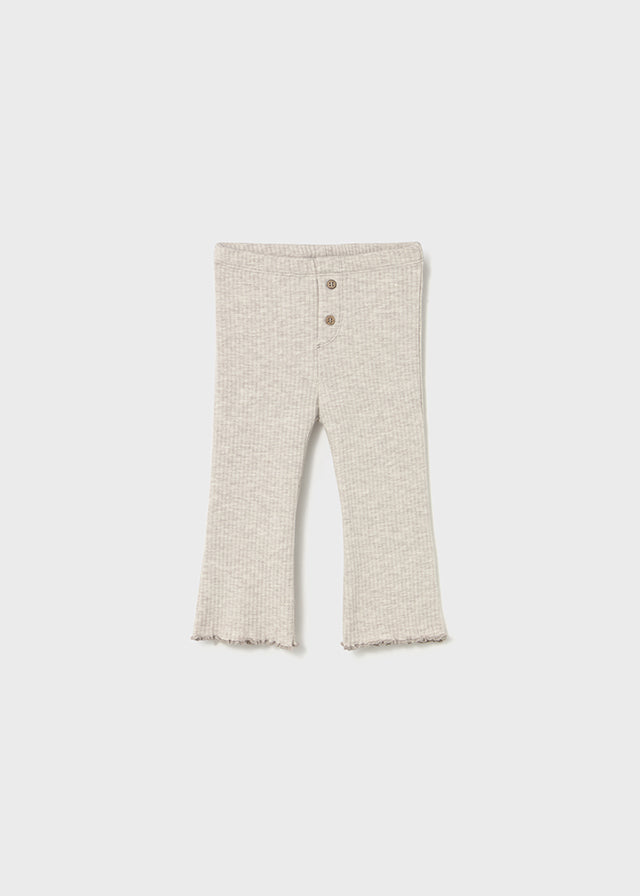 Ribbed Flare Leggings, Sand, 2735