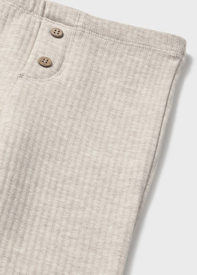 Ribbed Flare Leggings, Sand, 2735