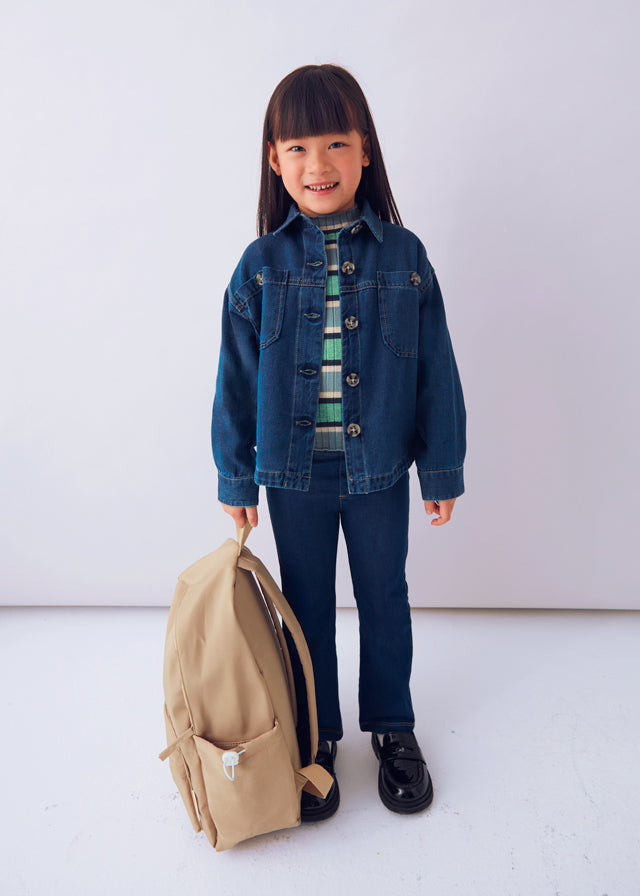 Flowy Denim Overshirt, 4135