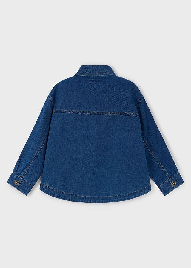 Flowy Denim Overshirt, 4135